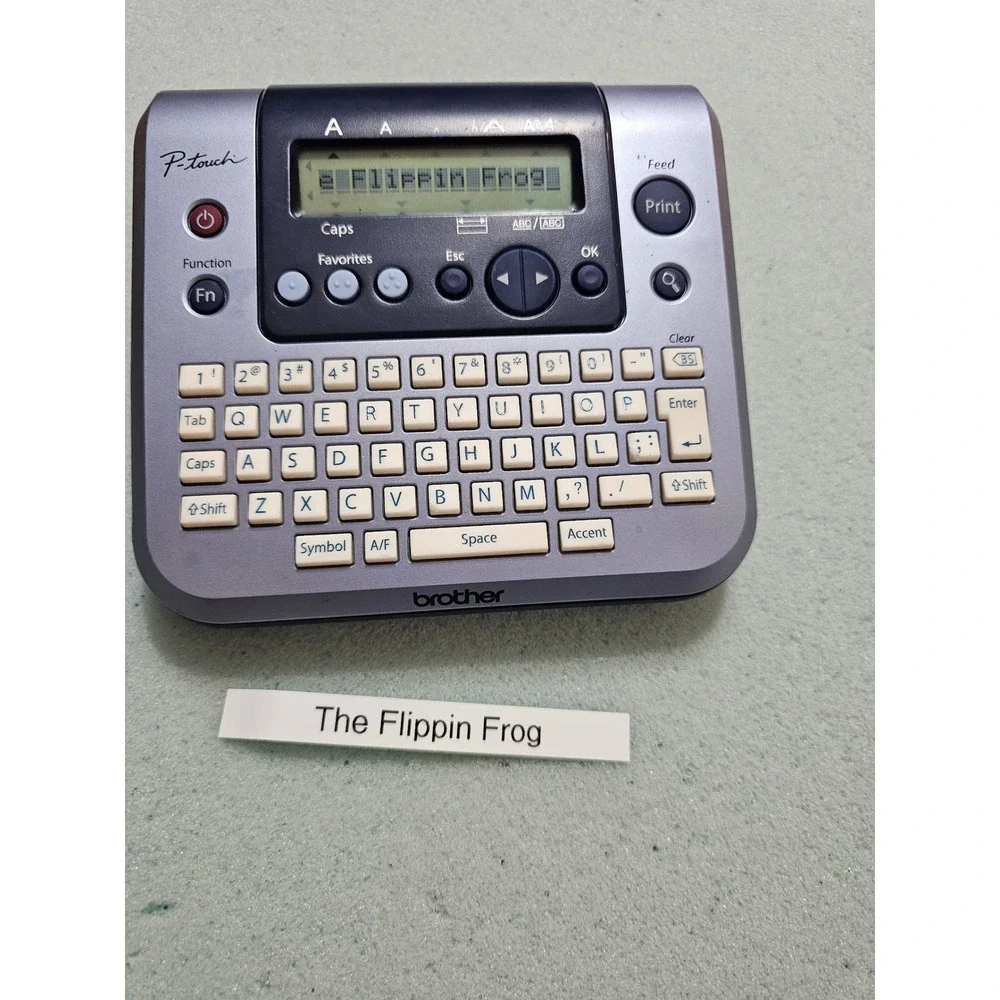 Brother P-Touch PT-1280 Label Maker Handheld Electronic Labeling System Gray